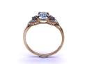 9ct Blue Topaz & Diamond Ring