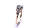 9ct Blue Topaz & Diamond Ring