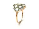 9ct Mint Kyanite & Diamond Ring