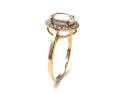 9ct Hiddenite & Zircon Ring