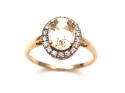 9ct Hiddenite & Zircon Ring