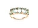 9ct Yellow Gold Emerald 5 Stone Ring