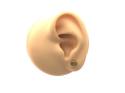 9ct Yellow Gold Peridot Stud Earrings
