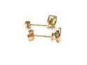 9ct Yellow Gold Peridot Stud Earrings