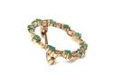 9ct Emerald & Diamond Brooch