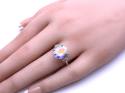 9ct Mystic Topaz & Diamond Ring