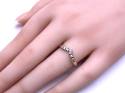 9ct Yellow Gold CZ Wishbone Ring