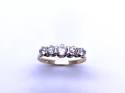 9ct Yellow Gold CZ 5 Stone Ring