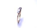 9ct Yellow Gold CZ 5 Stone Ring