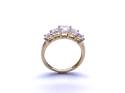 14ct Yellow Gold CZ 5 Stone Ring