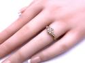 9ct Yellow Gold Moonstone Cluster Ring