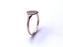 9ct Rose Gold Oval Signet Ring