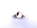 9ct Rose Gold Oval Signet Ring