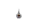 Silver Amber Sun Pendant