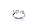 Silver CZ Love Ring