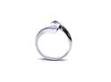 Silver CZ Marquise Solitaire Ring