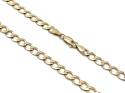 9ct Yellow Gold Flat Curb Chain 18 Inch