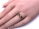 18ct Yellow Gold Peridot & Garnet Ring