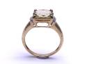 9ct Lime Quartz & Diamond Ring