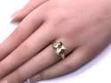 9ct Lime Quartz & Diamond Ring