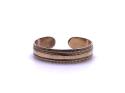 9ct Yellow Gold Patterned Toe Ring