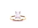 9ct Laboratory Grown Emerald Cut Diamond Ring 1ct