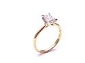 9ct Laboratory Grown Emerald Cut Diamond Ring 1ct