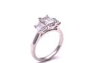 Platinum Laboratory Grown Diamond 3 Stone Ring