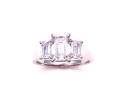 Platinum Laboratory Grown Diamond 3 Stone Ring