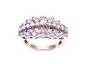 9ct Yellow Gold Diamond Cluster Ring