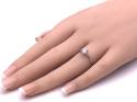 9ct White Gold CZ Solitaire Ring 5.5mm