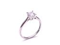 9ct White Gold CZ Solitaire Ring 5.5mm
