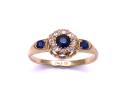 Sapphire & Diamond Ring