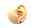 9ct Pear Shaped Ruby & Diamond Cluster Earrings