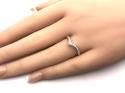 9ct Yellow Gold Diamond Wishbone Eternity Ring