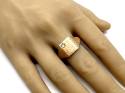 9ct Yellow Gold Diamond Signet Ring