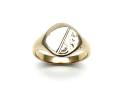 9ct Yellow Gold Patterned Signet Ring