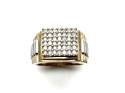 9ct Yellow Gold Diamond Cluster Ring