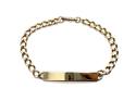 9ct Yellow Gold ID Curb Bracelet