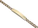 9ct Yellow Gold ID Curb Bracelet