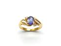 18ct Kyanite & Diamond Wave Ring