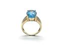 9ct Yellow Gold Multi Topaz Ring