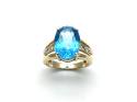 9ct Yellow Gold Multi Topaz Ring