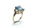 9ct Yellow Gold Blue Topaz Ring
