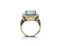 9ct Yellow Gold Blue Topaz Ring