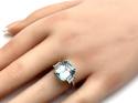 9ct Yellow Gold Blue Topaz Ring