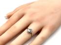 9ct Aquamarine & Diamond Halo Ring