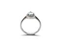 9ct Aquamarine & Diamond Halo Ring