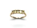 9ct Yellow Gold Peridot Five Stone Ring