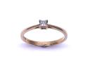 9ct Yellow Gold Diamond Solitaire Ring